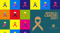 Multicolor Cancer Day Facebook event cover Image Preview