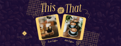 This or That Coffee Facebook cover Image Preview