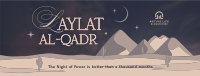 Laylat al-Qadr Desert Facebook cover Image Preview