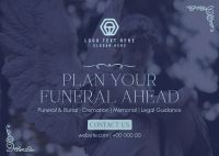 Funeral Services Postcard Design