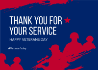 Thank You Veterans Postcard Design