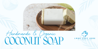 Organic Coconut Soap Twitter Post Design