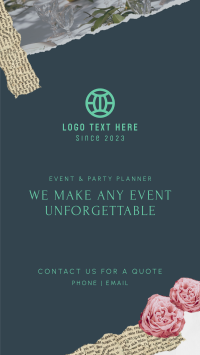 Event and Party Planner Scrapbook Instagram story Image Preview
