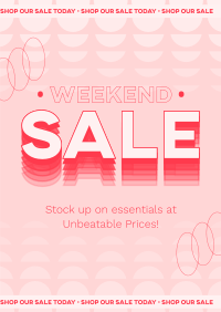 Agnostic Weekend Sale Poster Design