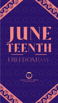 Juneteenth Freedom Revolution Instagram Story Design