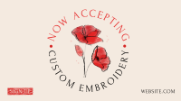 Custom Embroidery Facebook Event Cover Design
