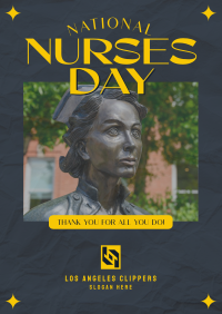Retro Nurses Day Flyer Image Preview