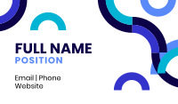 Modern Geometric Curves Business Card Preview