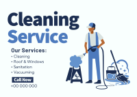 Professional Cleaner Services Postcard Image Preview