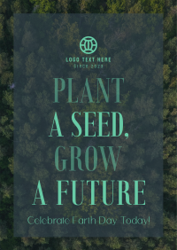 Plant Seed Grow Future Earth Flyer Image Preview
