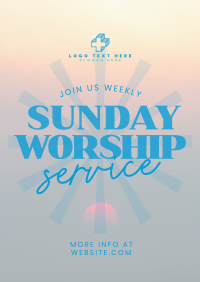 Sunday Worship Poster Design