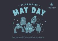 Celebrate May Day Postcard Image Preview