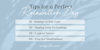 Tips for Relaxation Twitter post Image Preview