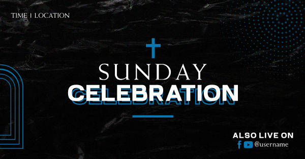 Sunday Celebration Facebook Ad Design Image Preview