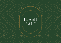 Anniversary Flash Sale Postcard Design