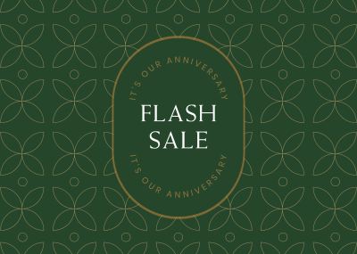 Anniversary Flash Sale Postcard Image Preview