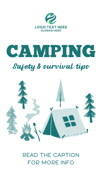 Cozy Campsite Instagram Story Design