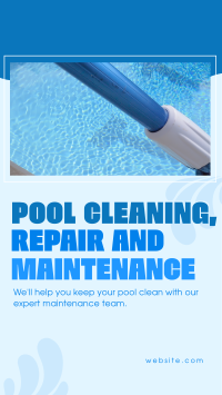 Pool Cleaning Services Instagram Story Design