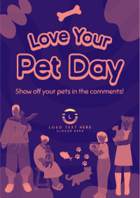 Quirky Pet Love Flyer Design