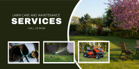 Lawn Care Services Collage Twitter post Image Preview