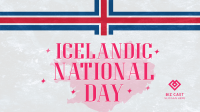 Sparkly Icelandic National Day Video Image Preview