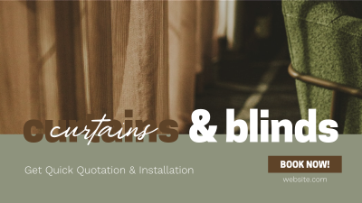 Curtains & Blinds Business Facebook event cover Image Preview