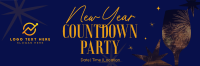 New Year Countdown Party Twitter Header Design