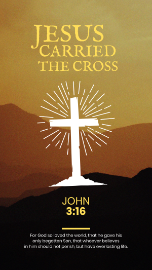 Jesus Cross Instagram story Image Preview