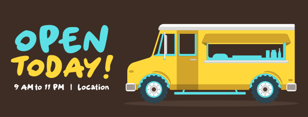 Food Truck Mania Facebook Cover Design Image Preview