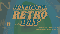 Swirly Retro Day Facebook event cover Image Preview