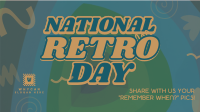 Swirly Retro Day Facebook Event Cover Design