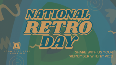 Swirly Retro Day Facebook event cover Image Preview
