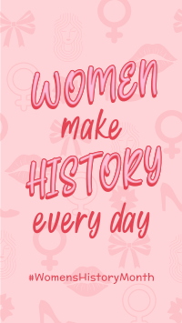 Women Make History Facebook Story Design