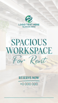 Spacious Space Rental Facebook Story Design