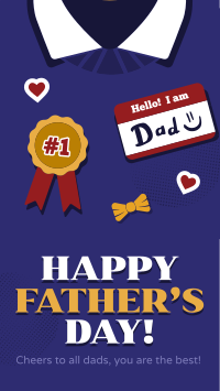 Illustration Father's Day YouTube Short Design