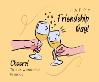 Friendship Day Cheers Facebook post Image Preview
