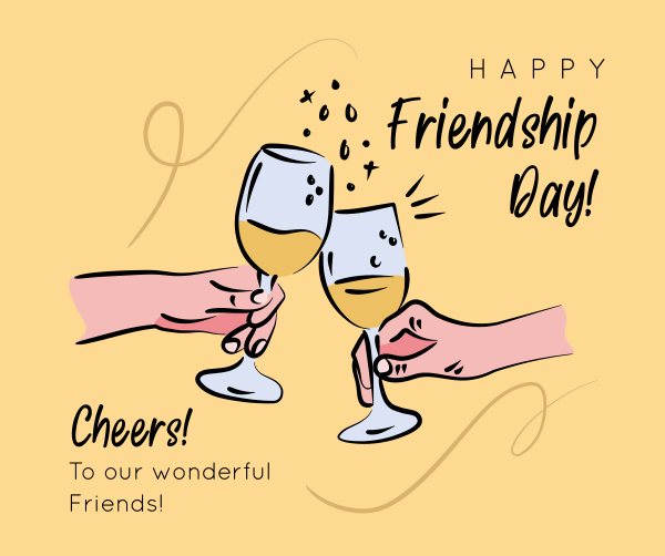 Friendship Day Cheers Facebook Post Design Image Preview