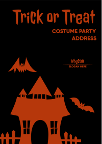 Trick or Treat Bat Mansion Flyer Image Preview