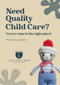 Childcare Service Poster Design