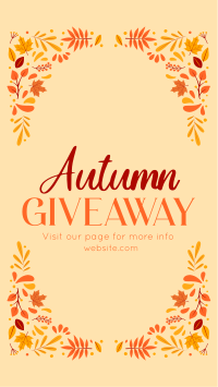 Autumn Giveaway Post Instagram Story Design