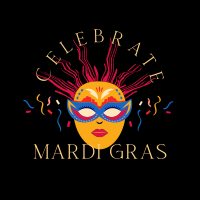 Masquerade Mardi Gras Instagram Post Design