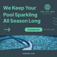 Pool Sparkling Instagram Post Design