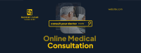 Online Doctor Consultation Facebook cover Image Preview