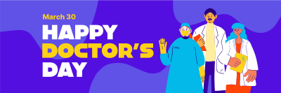 Happy Doctor's Day Twitter header (cover) Image Preview