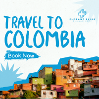 Travel to Colombia Paper Cutouts Instagram post Image Preview