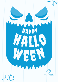 Scary Halloween Pumpkin Flyer Design