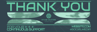 Brutalist Thank You Twitter Header Image Preview