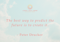 Create Your Future Motivational Quote Postcard Image Preview