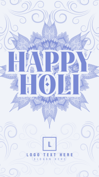 Holi Greeting Flourishes Facebook story Image Preview