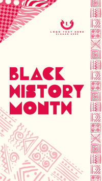 Patterned Black History Instagram Story Design